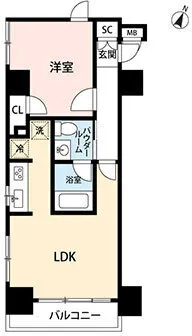 Mynavi STAY Tsukishima - Floor Plan - []