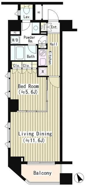 Kokuyole Nihombashi - Floor Plan - ["Rectangle", "Font", "Parallel"]