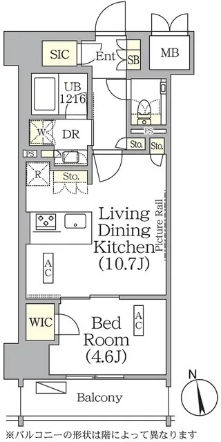 The Park Habio Kagurazaka Residence South - Floor Plan - []