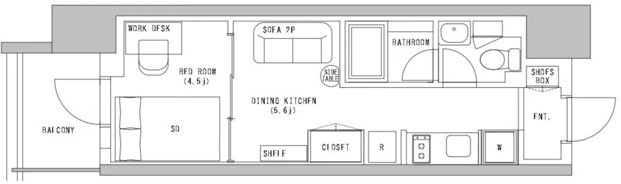 Hmlet Suitengumae - Floor Plan - ["Plumbing fixture", "Bathroom", "Sink"]