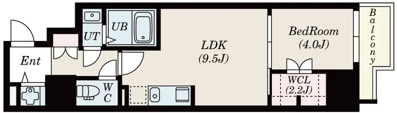 Due Minamihorie - Floor Plan - ["Apartment"]