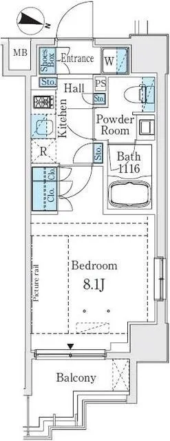 GLACIER Otsuka - Floor Plan - ["Rectangle", "Parallel", "Schematic"]
