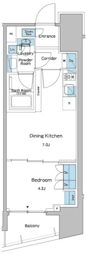 Lefon Progres Shimura Sakaue - Floor Plan - []