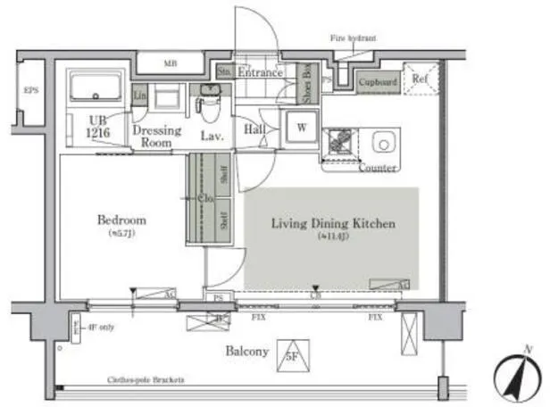 Park Cube Nishigahara Stage - Floor Plan - ["Diagram", "Plan", "Floor plan"]