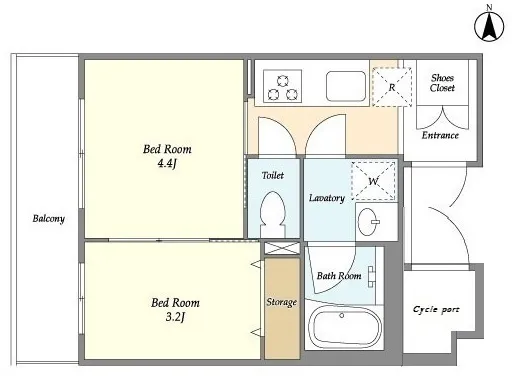 Due Otorii WEST - Floor Plan - ["White", "Diagram", "Plan"]