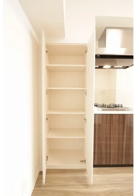 KDX Residence Hatchobori - Interior - ["Flooring", "Wood", "Cabinetry"]