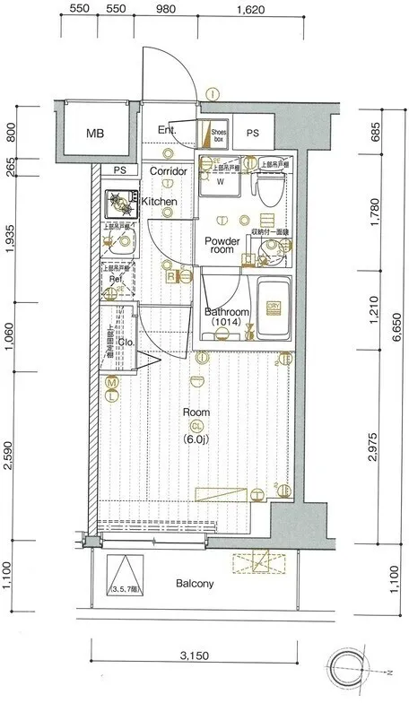 Premium Cube G Nishioi - Floor Plan - ["White", "Plan", "Diagram"]