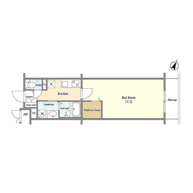 BLESS Kitashinjuku - Floor Plan - ["Rectangle", "Parallel", "Font"]