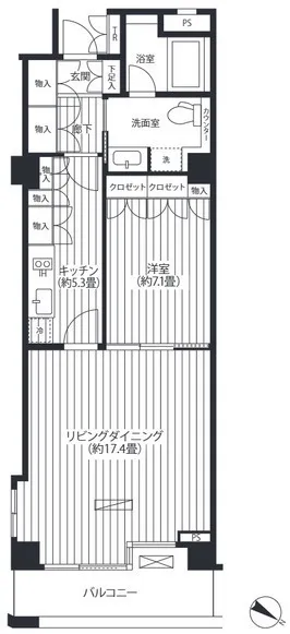 Hulic Asakusa 1-Chome - Floor Plan - ["Apartment"]