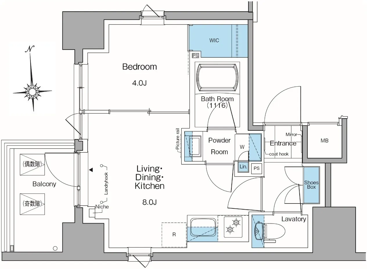 Lefon Progres Tawaramachi - Floor Plan - ["Plan", "Diagram", "Floor plan"]