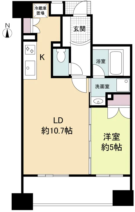 Prime Urban Sakaisuji Honmachi - Floor Plan - ["Tile Flooring"]