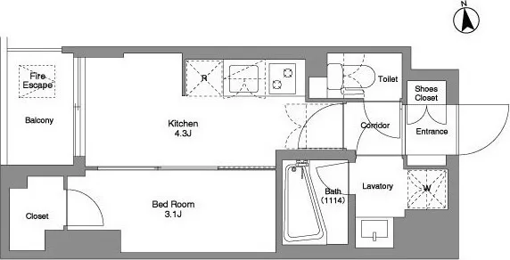 Azil Court Hamamatsucho - Floor Plan - ["Diagram", "Floor plan"]