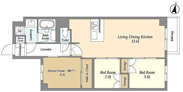 Asyl Court Nerima Nakamurabashi - Floor Plan - ["White", "Diagram", "Floor plan"]