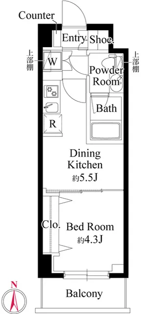 Realize Nishi-Nippori North - Floor Plan - []