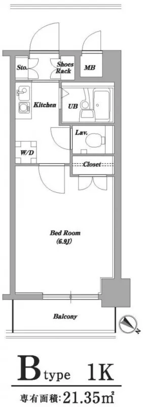 Residia Monzen Nakamachi - Floor Plan - ["Plan"]