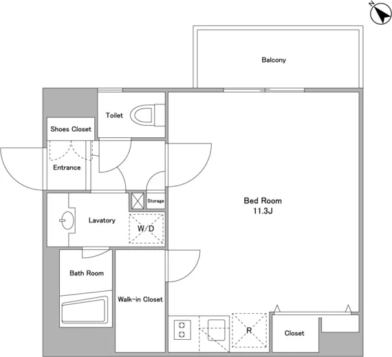 BPR Residence Yoyogi Hatsudai - Floor Plan - ["White", "Diagram", "Plan"]