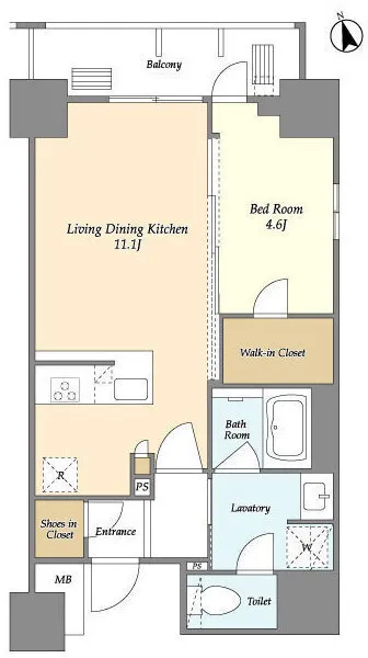 Prime Urban Taito Negishi - Floor Plan - ["Diagram", "Plan", "Floor plan"]