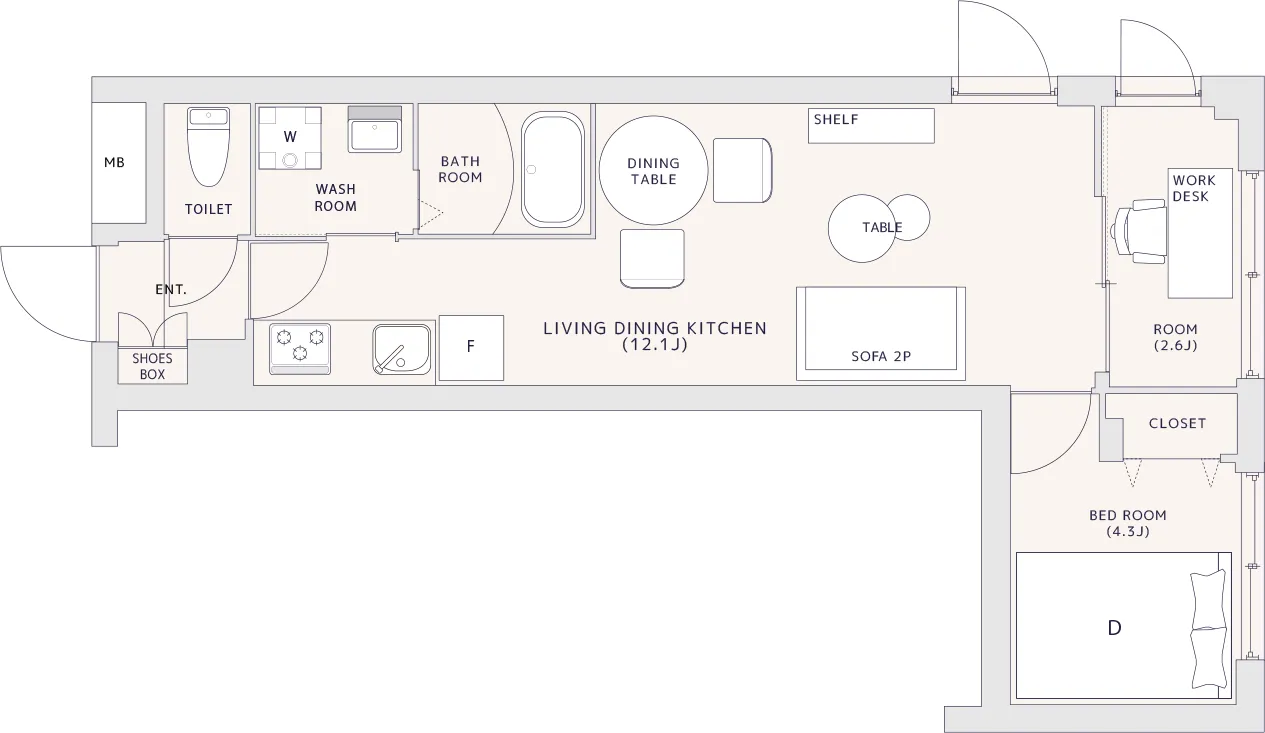 Hmlet Daitabashi - Floor Plan - []