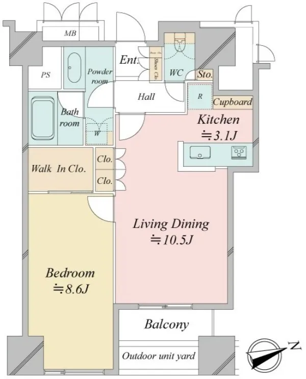 West Park Tower Ikebukuro - Floor Plan - ["Floor plan", "Diagram", "Plan"]