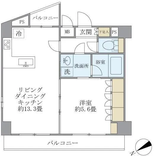 KDX Residence Nihonbashi Hakozaki - Floor Plan - ["White", "Diagram", "Plan"]
