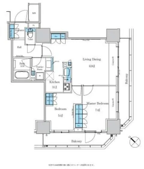 Park Axis Takinogawa La Breeze - Floor Plan - ["Diagram", "Plan", "Floor plan"]