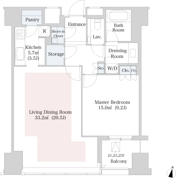 Central Park Tower La Tour Shinjuku - Floor Plan - ["Product", "Rectangle", "Font"]