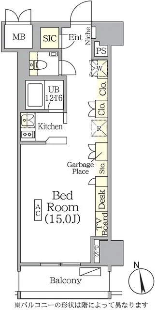 The Park Habio Kagurazaka Residence South - Floor Plan - []