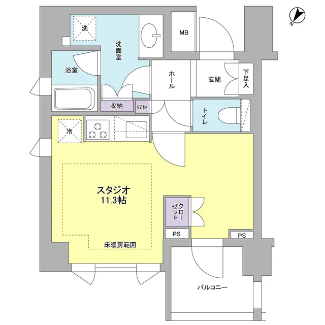 Revere Akasaka - Floor Plan - ["Rectangle", "Schematic", "Font"]
