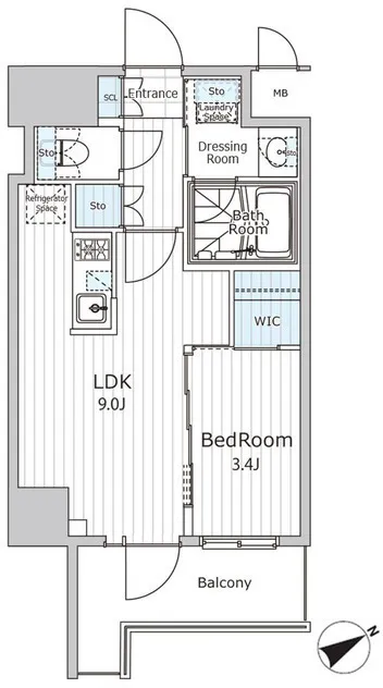 VIERA Court Nihonbashi Hisamatsucho - Floor Plan - ["Wood flooring"]