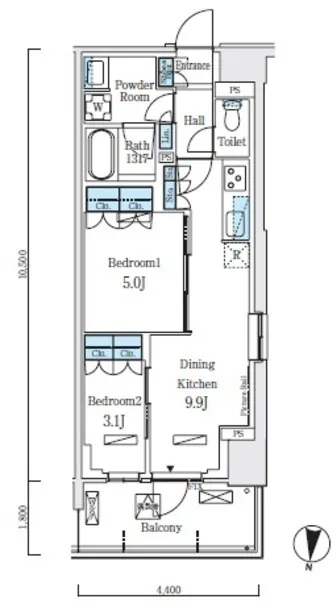 Royal Parks Akabane North - Floor Plan - ["Plan", "Technical drawing", "Floor plan"]