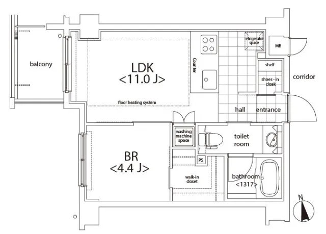 Castalia Azabujuban - Floor Plan - ["Schematic", "Rectangle", "Font"]