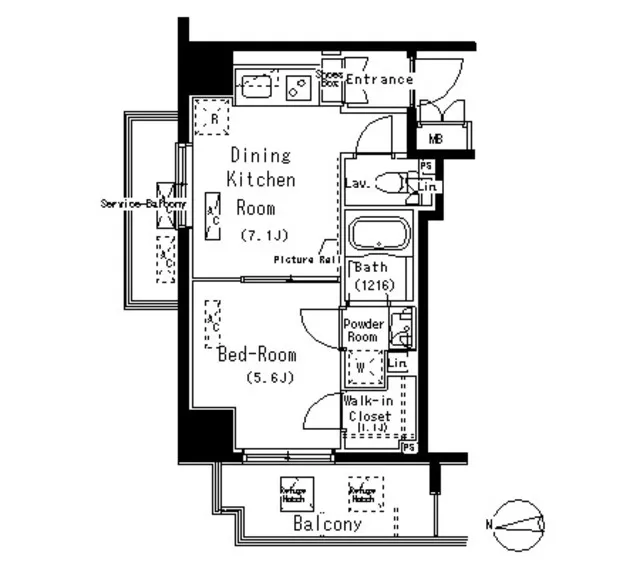 Park Axis Moto-Asakusa Stage - Floor Plan - ["Schematic", "Rectangle", "Font"]