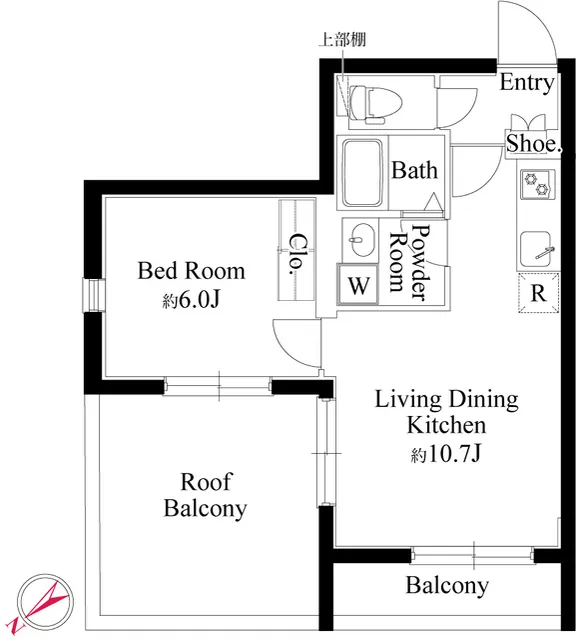 Gran Paseo Ookayama II - Floor Plan - ["White", "Floor plan", "Diagram"]