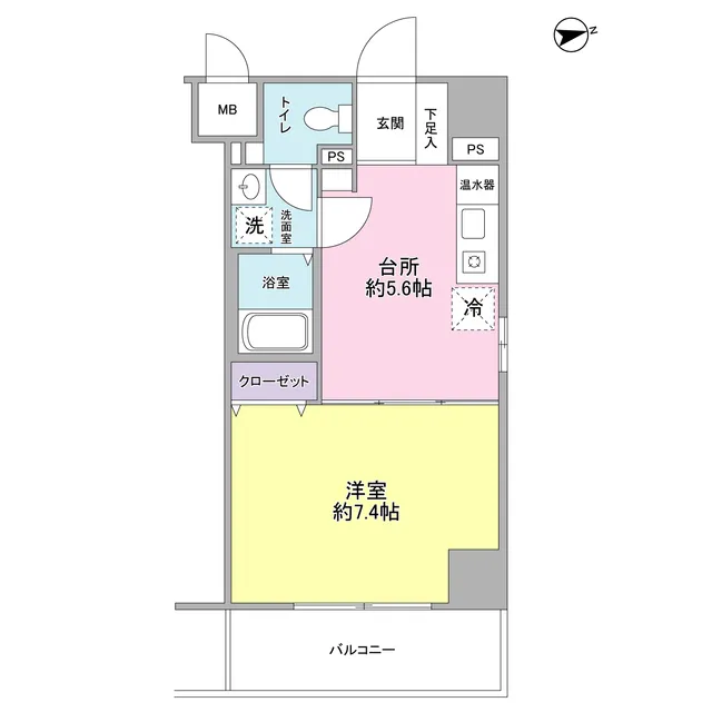 Verde Higashi Nihonbashi - Floor Plan - ["Rectangle", "Slope", "Parallel"]