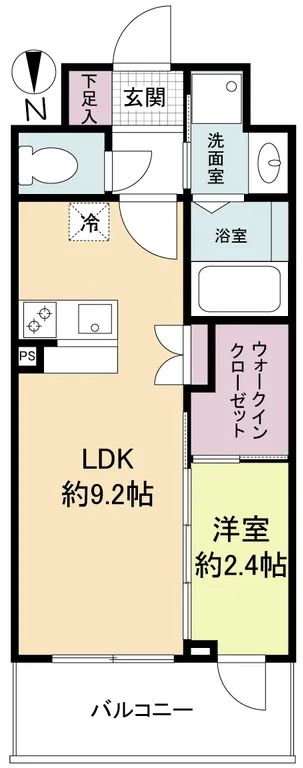 Serenite Tanimachi 4-Chome Arie - Floor Plan - ["Apartment", "Tile Flooring", "Geraniums"]