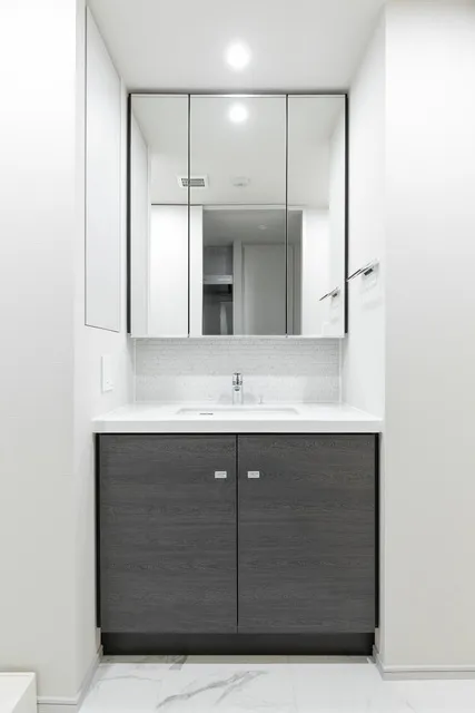The Park Ones Takanawa - Interior - ["Mirror", "Bathroom cabinet", "Cabinetry"]