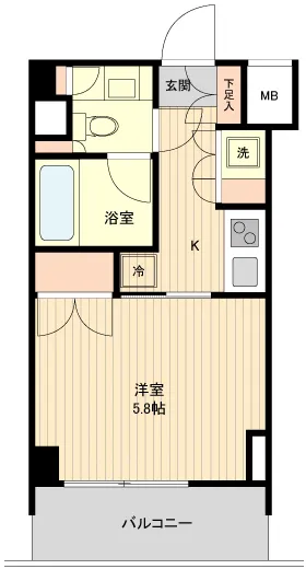 Haginaka East - Floor Plan - ["Apartment", "Tile Flooring"]