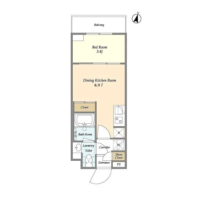SUNIVAS Iidabashi - Floor Plan - ["Rectangle", "Parallel", "Font"]