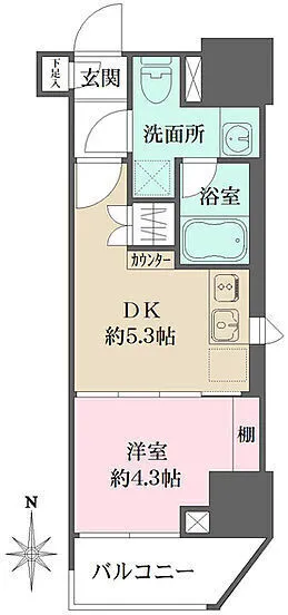 Rufon Prog Former Asakusa Marks - Floor Plan - ["Tile Flooring", "Geraniums"]