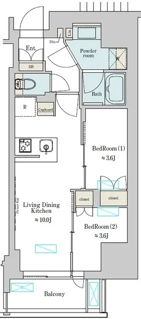 Brillia Ist Ueno Inaricho - Floor Plan - ["Product", "Rectangle", "Font"]