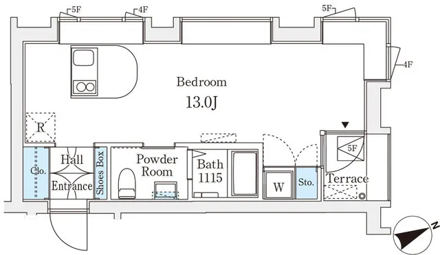 Cozy Court Yotsuyasakacho - Floor Plan - ["Product", "Rectangle", "Font"]