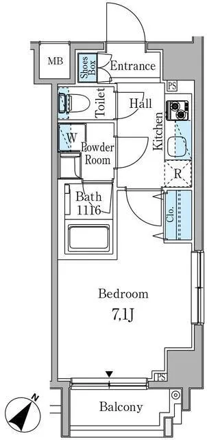 RIOPRADO Akasaka - Floor Plan - ["Rectangle", "Parallel", "Font"]