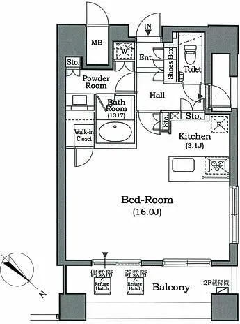 Horizon Place Akasaka - Floor Plan - ["Product", "Rectangle", "Font"]