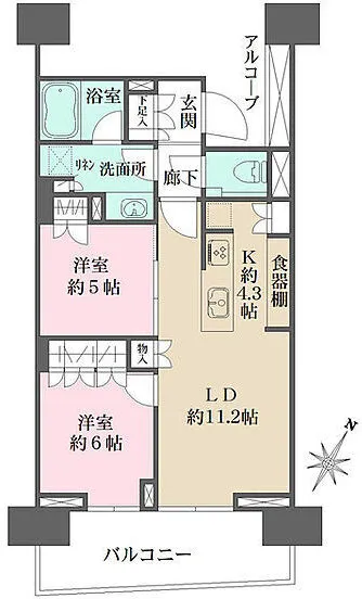 HARUMI FLAG SUN VILLAGE C Building - Floor Plan - []