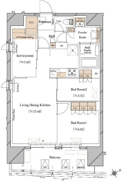 Blanciesta Asakusa Kuramae - Floor Plan - ["White", "Plan", "Diagram"]