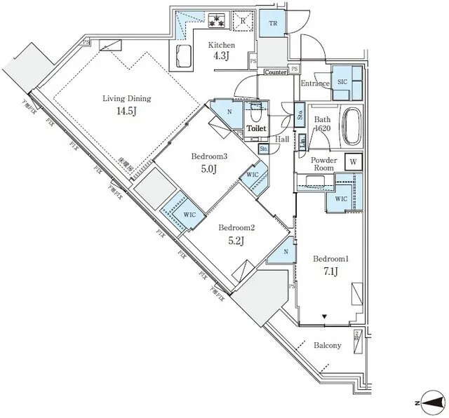 Grand City Tower Tsukishima - Floor Plan - ["White", "Plan", "Map"]