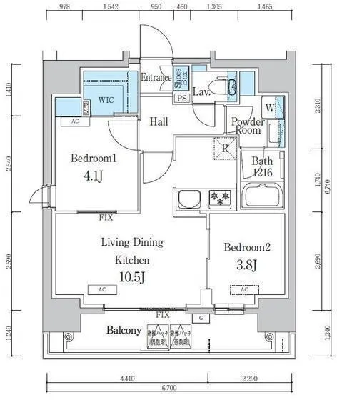 One Roof Flat Kuramae - Floor Plan - ["White", "Plan", "Diagram"]