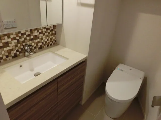 Park Habio Meguro Riverside - Interior - ["Brown", "Plumbing fixture", "Bathroom"]