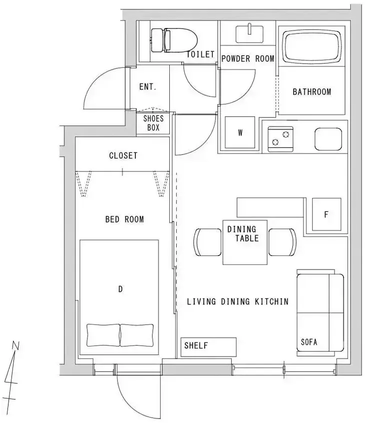 Hmlet Shinjuku Wakamatsucho - Floor Plan - []