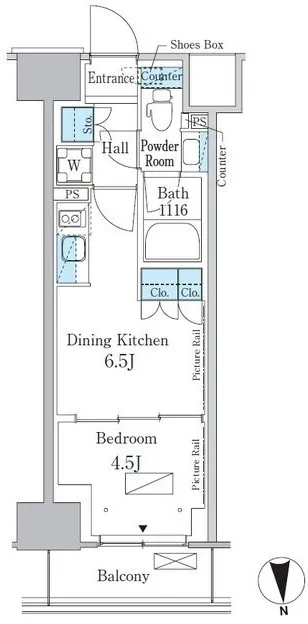 Park Axis Shinjuku Hyakunincho - Floor Plan - []
